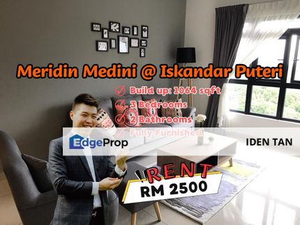 Meridin Medini 3 Bedrooms Fully Furnished Unit For Rent Near Medini, Iskandar Puteri, Macrolink, Elysia Park, One Medini, Optimus, Medini Signature, Johor, 