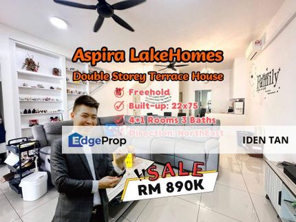 Aspira LakeHomes Double Storey Terrace House For Sale Near Gerbang Nusajaya, Aspira Parkhomes, Aspira Garden, Leisure Farm, Eco Botanic, Ledang Height, Johor, Gelang Patah