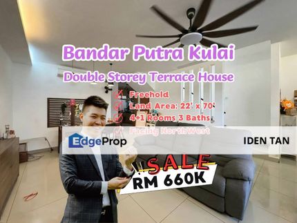 Bandar Putra Kulai Double Storey Terrace House For Sale Near Bandar Indahpura, Kulai Besar, Saleng, Taman Mesra, Saleng Indah, Taman Putri Kulai,Senai, Johor, Kulai