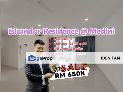 Iskandar Residence Medini Service Residence For Sale Near Medini, Iskandar Puteri, Macrolink, One Medini, Medini Signature, Optimus, Meridin Medini, Johor, Nusajaya