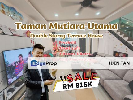Mutiara Utama Double Storey Terrace House Fully Renovated For Sale Near Mutiara Maju, Selesa Jaya, Lima Kedai, Taman Melawati, Mutiara Rini, Skudai, Johor, Skudai