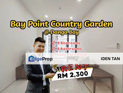 Bay Point Country Garden Danga Bay Fully Furnished Unit For Rent Near Bora Residence, Tropez Residence, Straits View 18, Aloha Tower, Golden Sands,CIQ, Johor, Johor Bahru