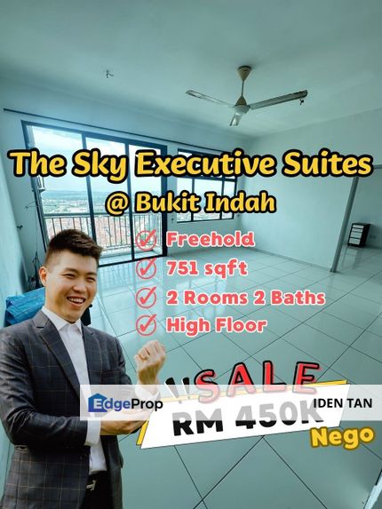 The Sky Executive Suites Bukit Indah High Floor Unit For Sale Near Sky Loft, Sky Breeze, Sky Trees, Nusa Idaman, Perling, Nusa Indah, Nusa Bestari, Johor, Johor Bahru