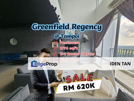 Greenfield Regency Penthouse For Sale Near Tampoi Indah, Tampoi Utama, Sutera Utama, Pulai View, The Platino, Paradigm Residence, Bukit Mewah, Tampoi, Johor, Tampoi