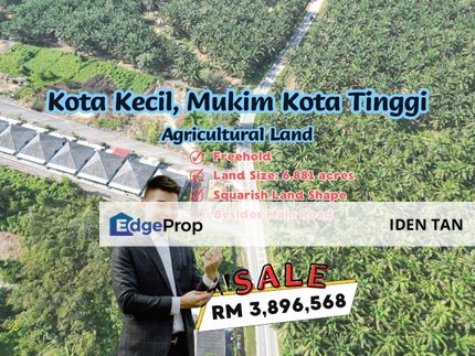 Kota Kecil Kota Tinggi Agricultural Land For Sale Near  Mawai, Sedeli, Taman Bendahara, Taman Hidayat, Kota Jaya, Kota Mas, Taman Laksamana,Kota Besar, Johor, Kota Tinggi