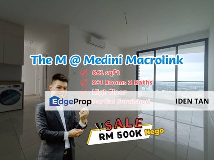 The M Medini Macrolink High Floor Unit For Sale Near Medini, Iskandar Puteri, Legoland, Tuas, Eco Botanic, Medini Signature, Iskandar Residence, Johor, 