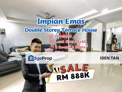Impian Emas Double Storey Terrace House For Sale Near Bukit Impian, Impian Height, Taman Anggerik, Sri Putra, Kempas Utama, Setia Tropika, Bukit Mewah, Johor, Skudai