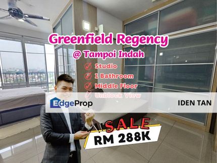 Greenfield Regency Studio For Sale Near Tampoi Indah, Paradigm Residence, The Platino, Kipark, Pulai View, Tampoi Utama, Bukit Mewah, Taman Johor, Johor, Tampoi