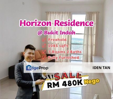Horizon Residence Bukit Indah Fully Furnished Unit For Sale Near Bukit Indah, Sky View, Sky Breeze, Horizon Hills, Nusa Idaman, Nusa Indah, Perling, Johor, Bukit Indah
