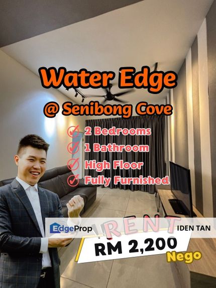 WaterEdge Senibong Cove Fully Furnished Unit For Rent Near Permas Jaya, Senibong Villas, Green Haven, Kota Puteri, Ayera Residence,Megah Ria,Seri Alam, Johor, Masai