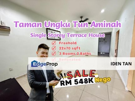 Tun Aminah Single Storey Terrace House Renovated Unit For Sale Near Taman Nesa, Skudai Baru, Sutera Utama, Seri Orkid, Skudai Indah, Mutiara Rini, Johor, Skudai