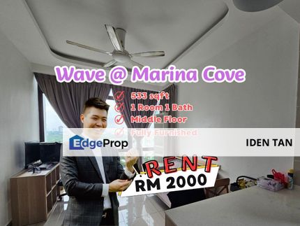 Wave @ Marina Cove Fully Furnished Unit For Rent Near Grandview 360, Bayu Puteri, Marina Residence, Crescent Bay, Southkey Mosaic, JB Town, Polo Park, Johor, Johor Bahru