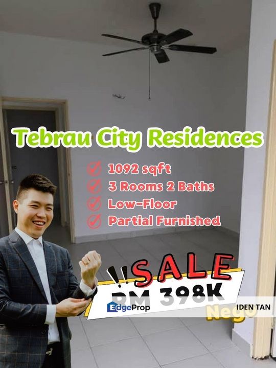 Tebrau City Residences For Sale Near Desa Tebrau, Mount Austin, Johor Jaya, Taman Gaya, Pelangi Indah, Ehsan Jaya, Molek, Desa Cemerlang, Desa Jaya, Johor, Johor Bahru
