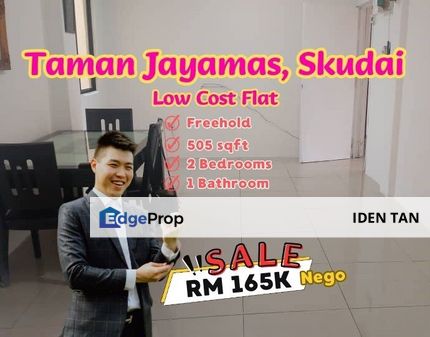 Jayamas Skudai Low Cost Flat For Sale Near Jaya Mas, Nusa Jaya Mas, Nusa Bestari, Skudai Baru, Seri Orkid, Taman Melawati, Selesa Jaya, Damai Jaya, Johor, Skudai