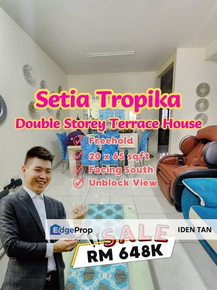 Setia Tropika Double Storey Terrace House For Sale Near Dato Onn, Kempas Baru, Kempas Utama, Impian Emas, Taman Anggerik, Nasa City, Kempas Indah, Johor, Setia Tropika