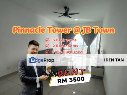 Pinnacle Tower Fully Furnished Unit For Rent Near Taman Century, Wadihana, Setia Sky 88, Twin Galaxy, KSL D'Esplanade, Kebun Teh, Taman Pelangi, CIQ, Johor, Johor Bahru
