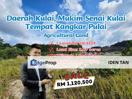 Daerah Kulai Mukim Senai Kulai Tempat Kangkar Pulai Land For Sale Near Bandar Baru Kangkar Pulai, Pulai Emas, Pulai Jaya, Pulai Perdana, Kulai, Senai, Johor, Kulai