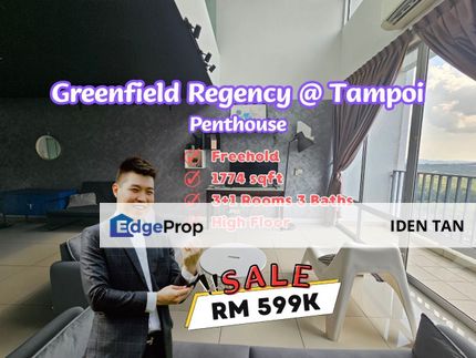 Greenfield Regency Penthouse For Sale Near Tampoi Indah, Tampoi Utama, Sutera Utama, Pulai View, The Platino, Paradigm Residence, Bukit Mewah, Tampoi, Johor, Tampoi