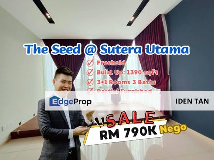 The Seed Sutera Utama Condominium For Sale Near Raffles Suites, Uda Utama, Tun Aminah, Perling, Nusa Bestari, Bukit Indah, Sri Yaacob, Skudai Indah, Johor, Skudai