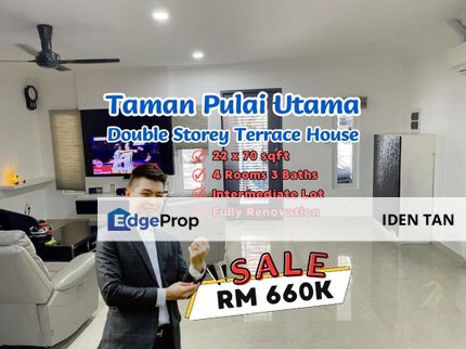 Pulai Utama Double Storey Terrace House Fully Renovation For Sale Near Taman Universiti, Pulai Flora, Desa Skudai, Mutiara Rini, Kangkar Pulai, Skudai, Johor, Skudai