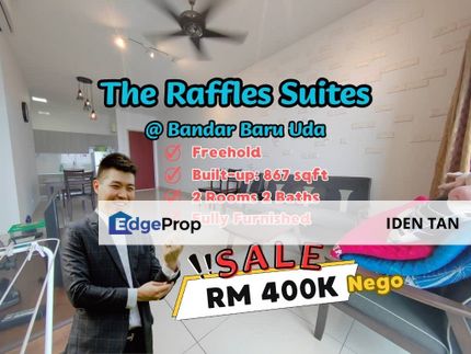 The Raffles Suites Bandar Uda Utama High Floor Fully Furnished For Sale Near Midas Perling, The Seed Sutera Utama, Perling Heights, Tun Aminah, Skudai, Johor, Skudai
