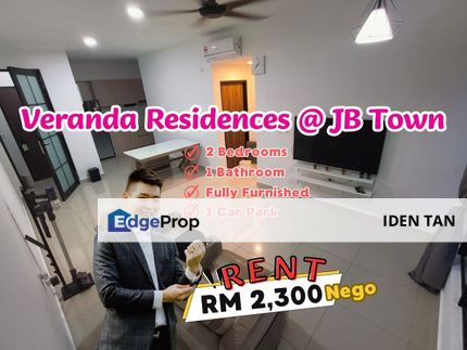 Veranda Residences Fully Furnished Service Residence For Rent Near Wadihana, Citywoods Apartment, Sri Samudera, Golden Sands, Aloha Tower, JB Town,CIQ, Johor, Johor Bahru
