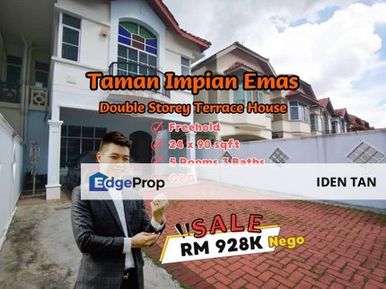Impian Emas Double Storey Terrace House For Sale Near Iconia Garden, Bukit Impian, Taman Anggerik, Bukit Kempas, Taman Impian Skudai, Setia Tropika, Johor, Skudai