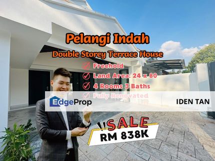 Pelangi Indah Double Storey Terrace House Fully Renovated Unit For Sale Near Taman Gaya, Bestari Indah, Desa Cemerlang, Puteri Wangsa, Desa Tebrau, Johor, Ulu Tiram