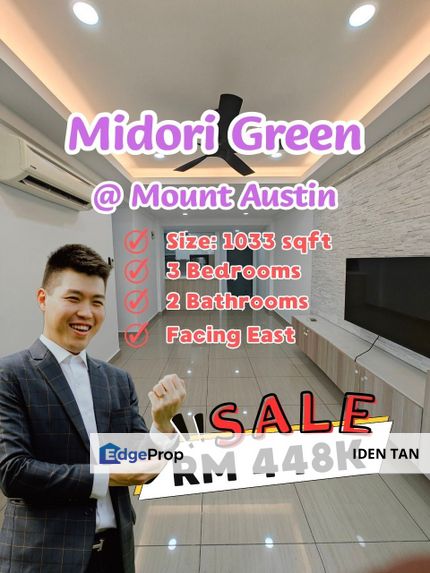 Midori Green Mount Austin For Sale Near Austin Heights, Akademik Suites, Cube 8 Teen, ARC Austin Hills, Havona, Taman Daya, Austin Crest, Tebrau, Johor, Johor Bahru