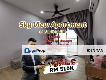 Sky View Apartment Bukit Indah For Sale Near Nusa Duta, D'Rich, Uda Utama, Perling, Sky Executive, Sky Breeze, Sky Trees, Sky Loft, Midas Perling, Johor, Bukit Indah