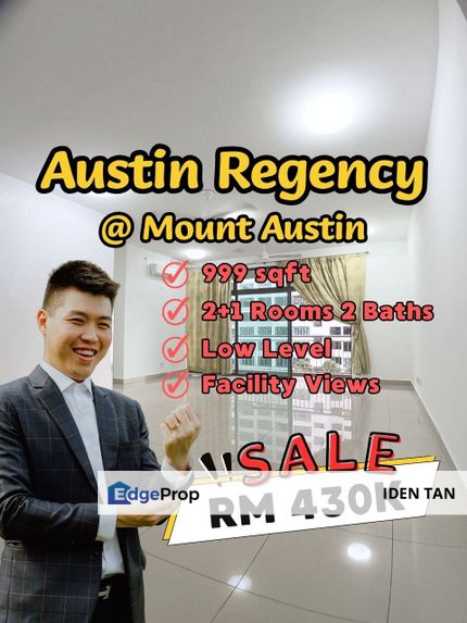 Austin Regency Mount Austin Service Apartment For Sale Near Austin Suites, Palazio, Havona, Tebrau City Residence, Akademik Suites, Cube 8 Teens, Johor, Johor Bahru