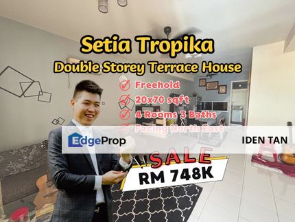 Setia Tropika Double Storey Terrace House For Sale Near Kempas Baru, Nasa City, Dato Onn, Impian Emas, Adda Heights, Kempas Indah, Kempas Baru, Tampoi, Johor, Setia Tropika