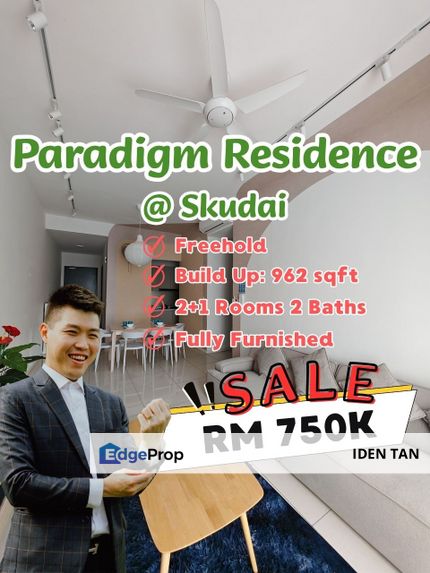 Paradigm Residence Fully Furnished Unit For Sale Near Skudai, Tampoi, Pulai View, The Platino, Greenfield Regency, Bukit Mewah, Taman Johor, Kempas, Johor, Skudai