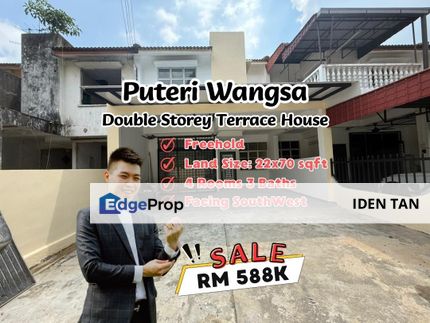Puteri Wangsa Double Storey Terrace House Renovated Unit For Sale Near Bukit Jaya, Dato Chellam, Bestari Indah, Taman Gaya, Pelangi Indah, Ulu Tiram, Johor, Ulu Tiram