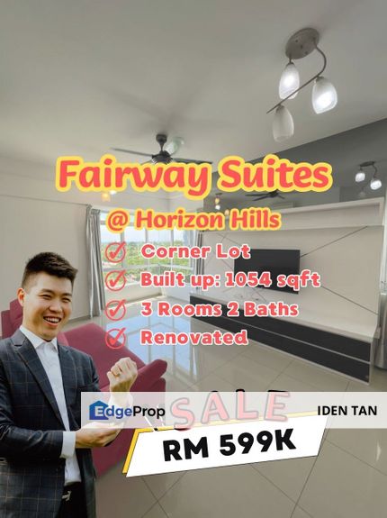 Fairway Suites @ Horizon Hills Corner Lot For Sale Near D'Suites Akasia, Horizon Residence, Bukit Indah, Sky View Apartment, Nusa Idaman, Nusa Indah, Johor, Horizon Hills