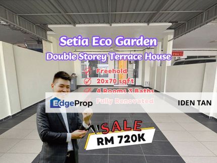 Setia Eco Garden Double Storey Terrace House Fully Renovated Unit For Sale Near Eco Village, Nusantara Prima, Nusa Bayu, Aster Heights, Pulai Mutiara, Johor, Gelang Patah