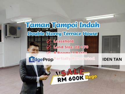 Tampoi Indah Double Storey Terrace House For Sale Near Tampoi Utama, Taman Johor, Bukit Mewah, Munsyi Ibrahim, Taman Dahlia, Bandar Baru Uda, Tampoi, Johor, Tampoi