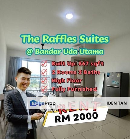 The Raffles Suites Fully Furnished Unit For Rent Near Bandar Uda Utama, Midas Perling, Nusa Bestari, Bukit Indah, Nusa Duta, Sutera Utama, Skudai, Johor, Skudai