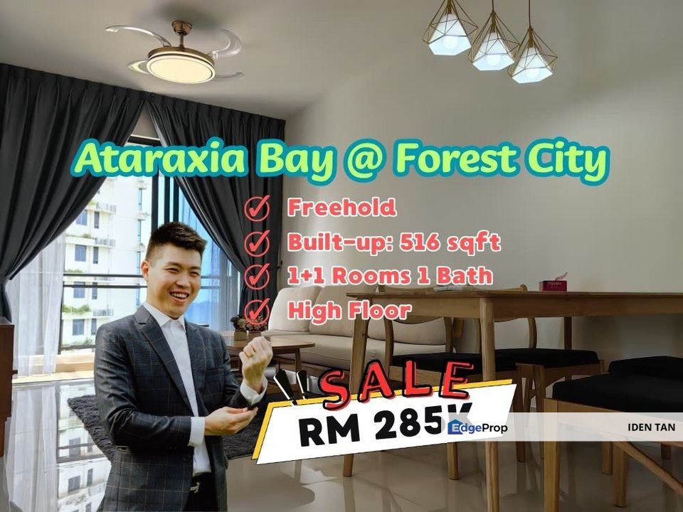 Ataraxia Bay Forest City Service Apartment For Sale Near Gelang Patah, East Ledang, Impiana, Ujana Executive, Eco Botanic, Iskandar Puteri, Medini, Johor, Gelang Patah