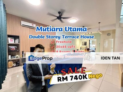Mutiara Utama Double Storey Terrace House Fully Renovated Unit For Sale Near Mutiara Rini, Mutiara Maju, Selesa Jaya, Mutiara Bestari, Skudai, Johor, Skudai