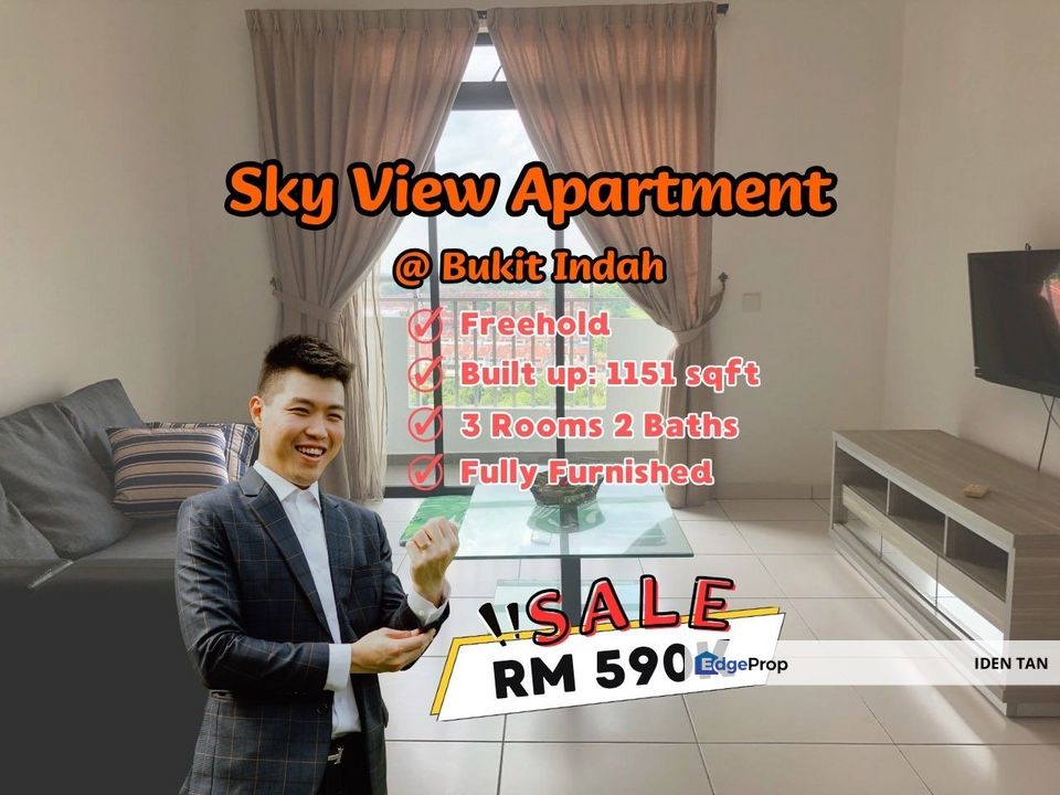 Sky View Bukit Indah Fully Furnished Unit For Sale Near Sky Breeze, Sky Trees, Horizon Residence, D'Rich, Sky Executive, Sky Loft, Nusa Duta, Perling, Johor, Bukit Indah