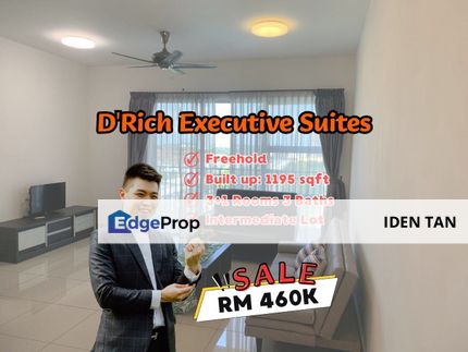 D'Rich Executive Suites For Sale Near Nusa Duta, Bukit Indah, Perling, Nusa Bestari, D'Inspire, Sky Breeze, Sky Trees, Sky Executive, Iskandar Puteri, Johor, Johor Bahru