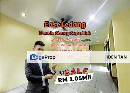East Ledang Double Storey Terrace Super Link For Sale Near Ledang Heights, Iskandar Puteri, Leisure Farm, Aspira Garden, Eco Botanic, Gelang Patah, Johor, Nusajaya