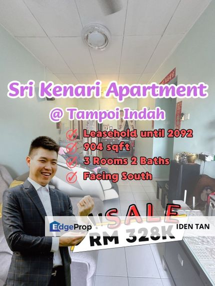 Sri Kenari Apartment For Sale Near Tampoi Indah, Tampoi Utama, Greenfield Regency, Sri Wangi, Sri Akasia, Bukit Mewah, Mewah View, The Platino, Tampoi, Johor, Tampoi