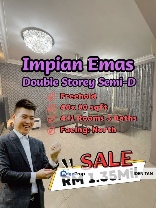 Impian Emas Double Storey Semi-D For Sale Near Impian Heights, Bukit Impian, Sri Skudai, Kempas Utama, Setia Tropika, Bukit Kempas, Taman Anggerik, Johor, Skudai