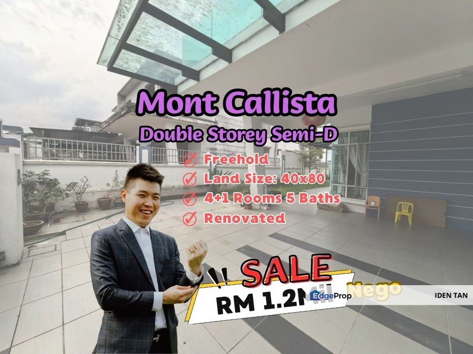 Mont Callista Double Storey Semi-Detached Renovated Unit For Sale Near Pulai Bayu, Taman Universiti, Pulai Utama, Pulai Flora, Kangkar Pulai, Skudai , Johor, Skudai