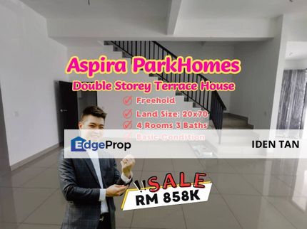Aspira ParkHomes Double Storey Terrace House For Sale Near Gerbang Nusajaya, Leisure Farm, Gelang Patah, Aspira Garden, Iskandar Puteri, Eco Botanic, Johor, Gelang Patah
