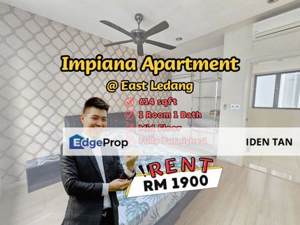 Impiana Apartment East Ledang Fully Furnished For Rent Near Ujana Executive, Ledang Heights, Eco Nest, Eco Botanic, Nusa Heights, Macrolink, 1 Medini, Johor, 