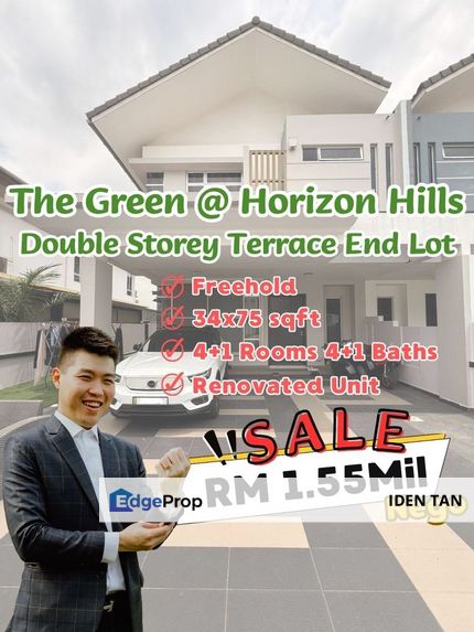 The Green @ Horizon Hills Double Storey Terrace House End Lot Renovated Unit For Sale Near Senadi Hill, Nusa Idaman, Bukit Indah, Eco Botanic, Medini, Johor, 
