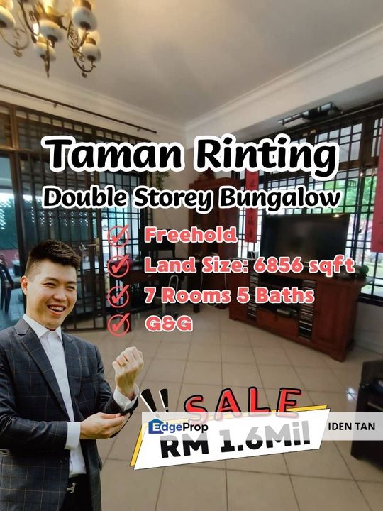 Taman Rinting Double Storey Bungalow For Sale Near Sierra Perdana, Permas Jaya, Senibong Cove, Seri Alam, Megah Ria, Bukit Rinting, Kota Puteri, Masai, Johor, Masai